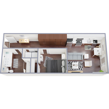 1 Bed 1 Bath - 531 sqft 505 floor plan
